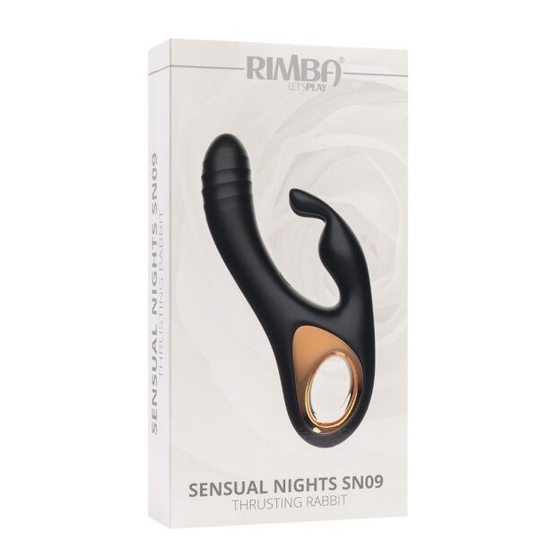 Rimba Sensual Nights SN09 Rabbit Vibrator Schwarz 14 cm