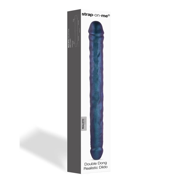Strap-On-Me Double Dong Realistischer Dildo Lila 45 cm