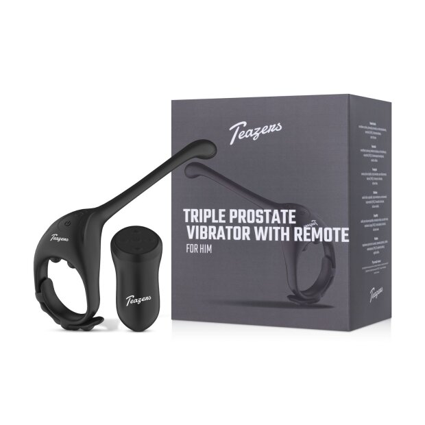 Teazers Triple Prostate Vibrator Prostatamassager Schwarz