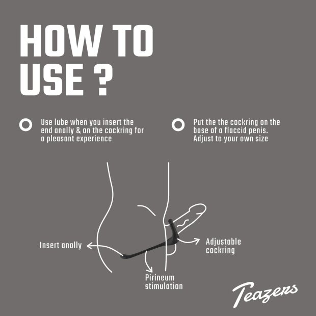 Teazers Triple Prostate Vibrator Prostatamassager Schwarz