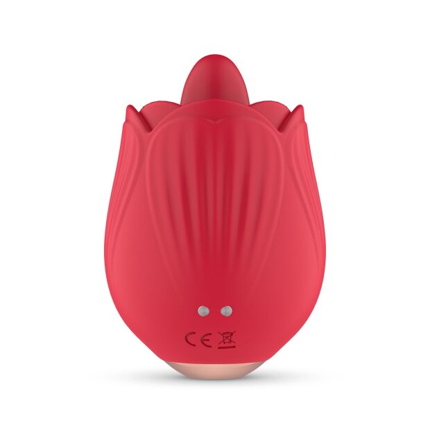 Teazers Rose Vibrator mit Klitorisstimulation Rot