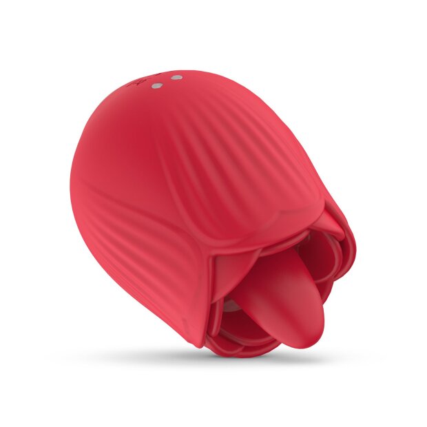 Teazers Rose Vibrator mit Klitorisstimulation Rot