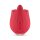 Teazers Rose Vibrator mit Klitorisstimulation Rot
