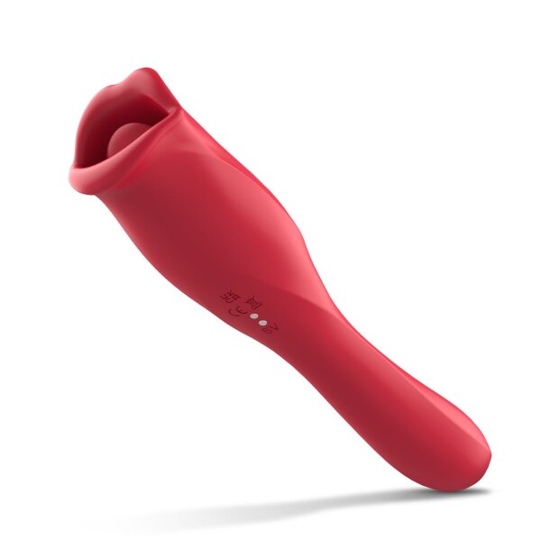 Teazers Vibrator with Licking Clitoris Stimulator Rot