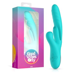 Good Vibes Only Lisa Thrusting Rabbit Vibrator Türkis