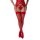 Christine Suspender Stocking - Red - S/M
