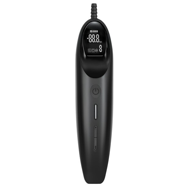 LuvPump Rosebud Smart Vibrating Pump Anal Schwarz 17,5 cm ⌀ 5,7 cm