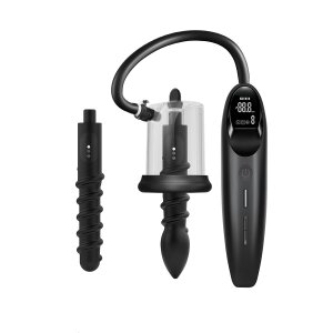 LuvPump Rosebud Smart Vibrating Pump Anal Schwarz 17,5 cm...