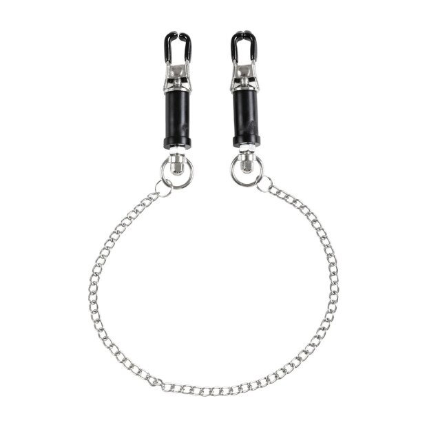 Virgite Nipple Clamps Model 20 Black Silver 2 Pieces