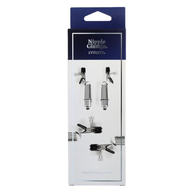 Virgite Nipple Clamps Model 25 Silver 2 Pieces