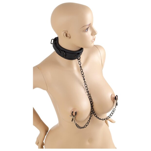 Virgite Nippelklemmen Modell 34 Schwarz 2 Stück