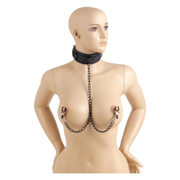 Virgite Nippelklemmen Modell 34 Schwarz 2 Stück