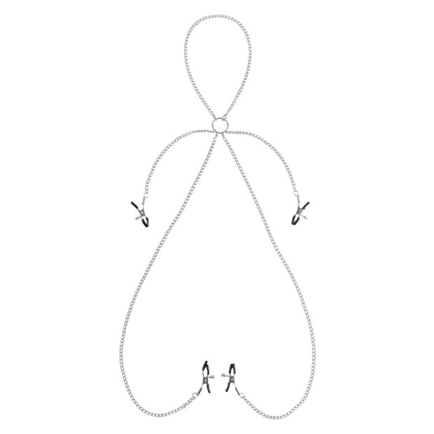 Virgite Nippelklemmen Modell 36 Silber 2 Stück