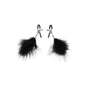 Virgite Nipple Clamps Model 38 Black Silver 2 Pieces