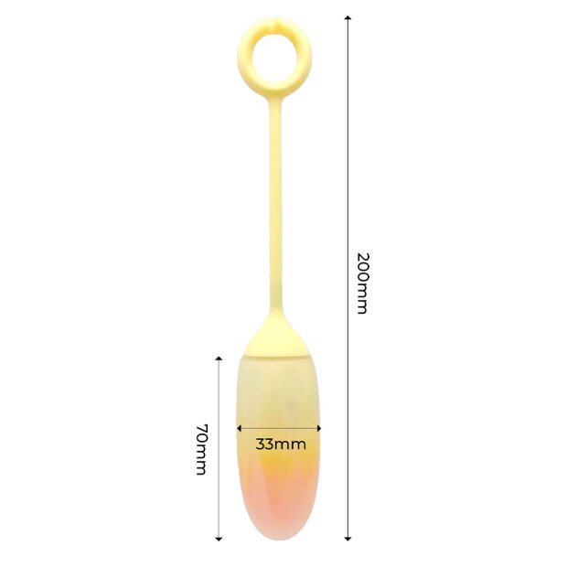 IY Vibrating Egg with App Yellow/Orange 19,5 cm