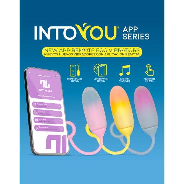 IY Vibrating Egg with App Yellow/Orange 19,5 cm