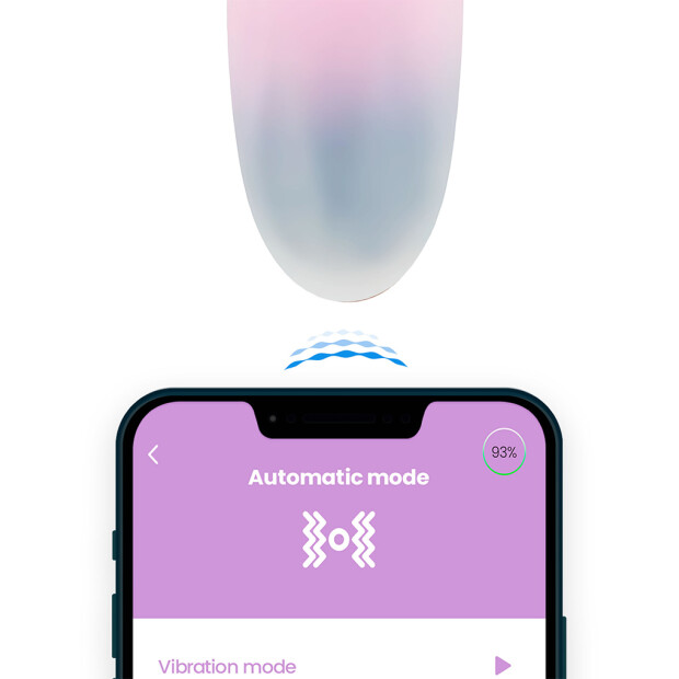 IY Vibrating Egg with App Pink/Blue 19,5 cm