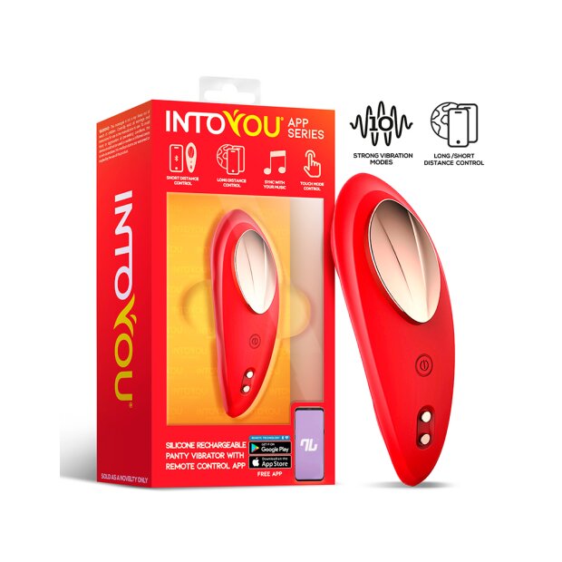 IY Panty-Vibrator mit App-Steuerung Rot 8,4 cm