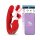 IY Mouty Vibromasseur Rabbit avec Commande par Application Rouge 17,2 cm