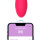 IY Bulby Vibrating Egg with App Dark Pink 9,7 cm