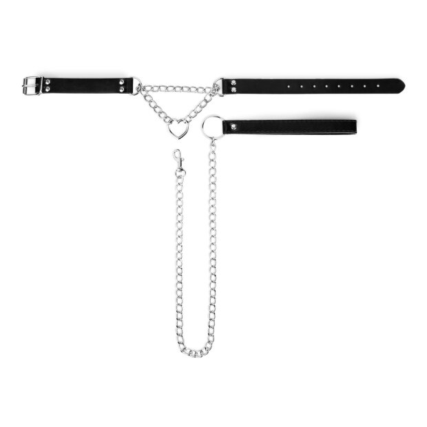 Bedroom Fantasies Collar with Chain Silver
