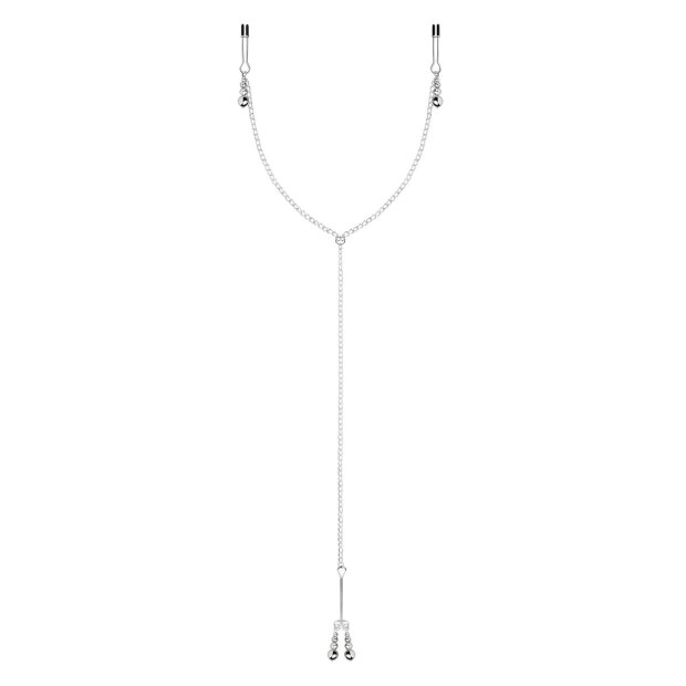 Bedroom Fantasies Nipple and Clitoris Clamps Silver