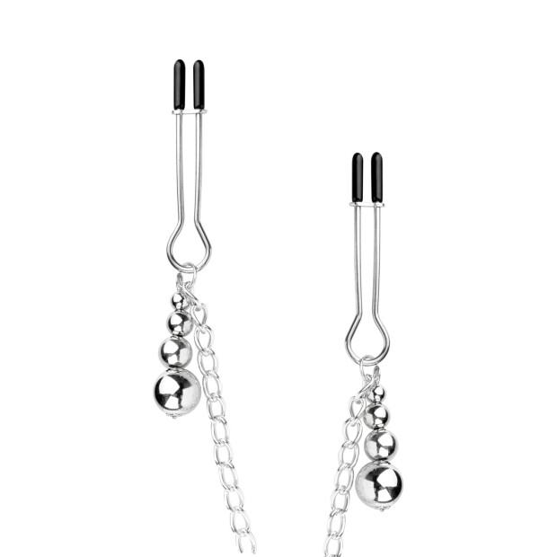 Bedroom Fantasies Nipple and Clitoris Clamps Silver