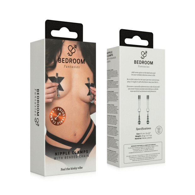 Bedroom Fantasies Nipple Clamps - Silver