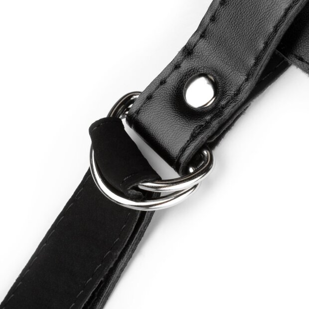 Easy Toys Fetish Collection - Double Dildo Strap-On Set - Black