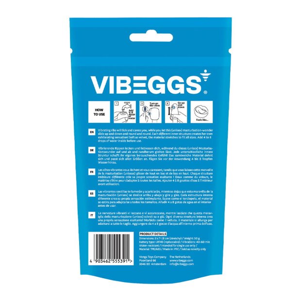 VIBEGGS - Candy Curves - Vibrating Masturbation Sleeve - White