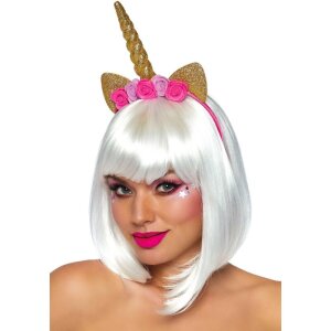 Leg Avenue Unicorn Flower Headband Gold