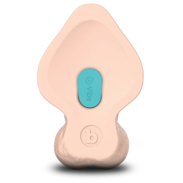 B-Vibe Slipskin Curved Cream Dildo Beige 22,3 cm