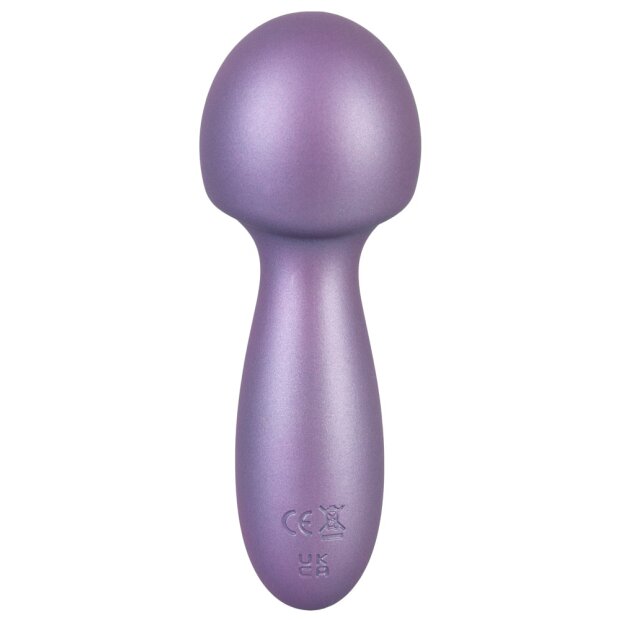 You2Toys Sweet Smile Metallic Mini Wand Vibrator Lila 11,6 cm ⌀ 4,1 cm