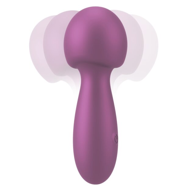 You2Toys Sweet Smile Metallic Mini Wand Vibrator Lila 11,6 cm ⌀ 4,1 cm