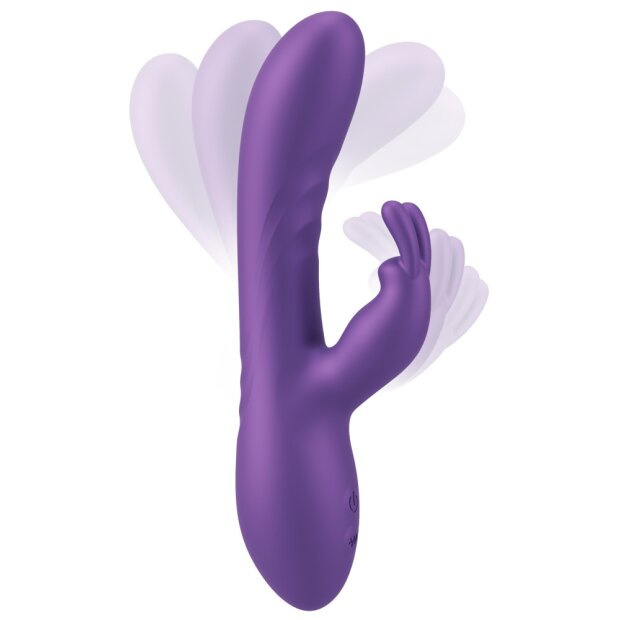 You2Toys Sweet Smile Flexible Rabbit Vibrator Lila 18,3 cm ⌀ 3,3 cm