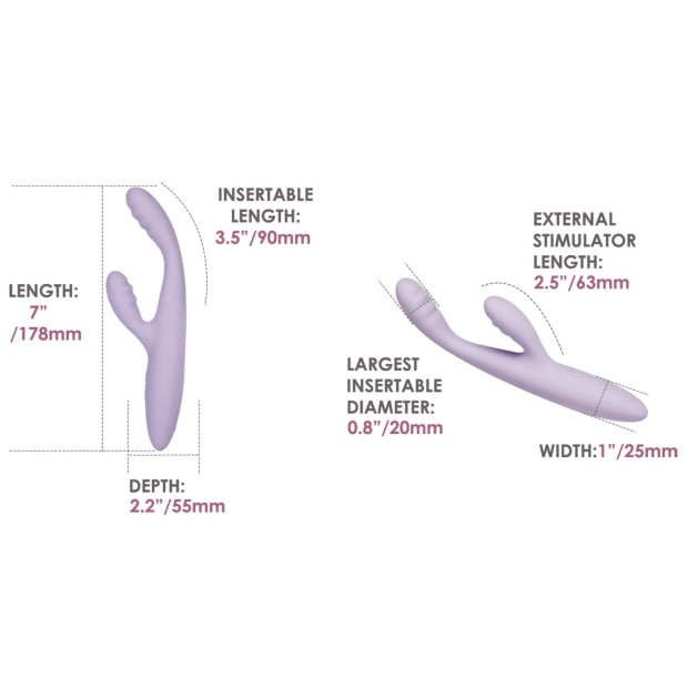 Svakom Cici 2+ Rabbit-Vibrator Lila 17,8 cm