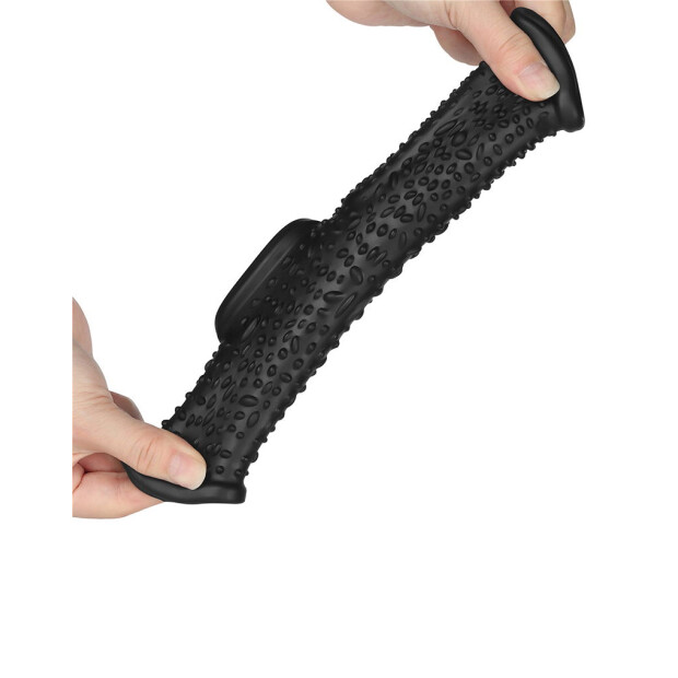 Love Toy Vibrierende Penis- und Hodenhülle Schwarz