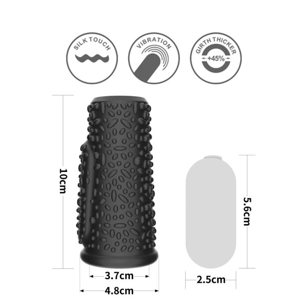 Love Toys Vibrating Penis Sleeve Black
