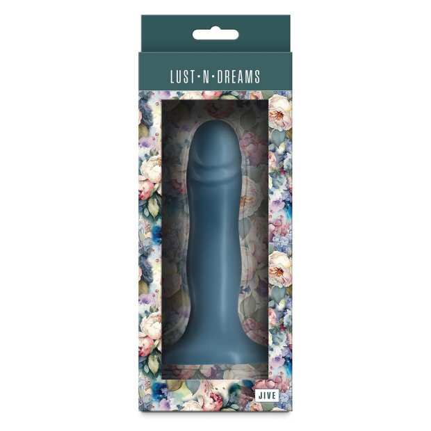 NS Novelties Lust-n-Dreams Jive Dildo mit Saugnapf Blau 16,3 cm Ø 4 cm