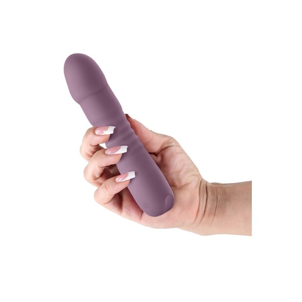 NS Novelties Lust-n-Dreams Poise Thrusting Vibrator Purple 17.3 cm