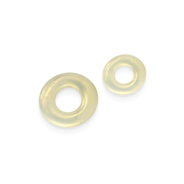 NS Novelties Fantasia Double Stack 2-Piece Penis Ring Set Transparent Ø 5 cm