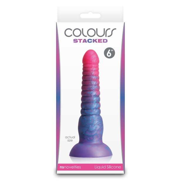 NS Novelties Colours Stacked Dildo Multicolor 16 cm Ø 3.9 cm