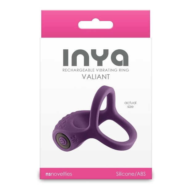 NS Novelties Inya  Vibrierender Penisring mit Hodenring Lila Ø 6,5 cm
