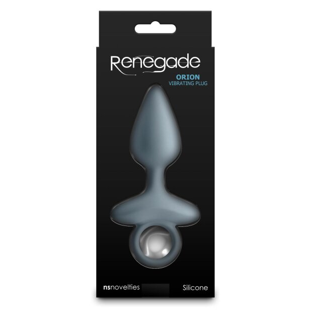 NS Novelties Renegade Orion Plug Anal Vibrant Gris Ø 3,5 cm