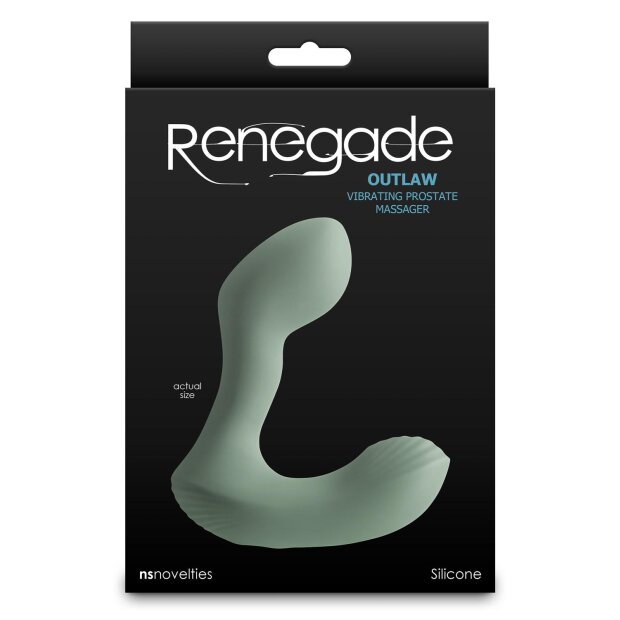 Ns Novelties Renegade Outlaw Prostata Massager mit Vibration Grün Ø 3,6 cm