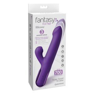 Pipedream For Her Super Sonix Thruster Rabbit Vibrator...