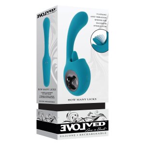 Evolved How Many Licks Vibrator Türkis 17,8 cm
