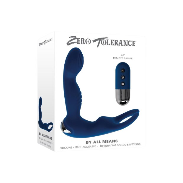 Zero Tolerance By All Means Prostatamassager Blau ⌀ 2,9 cm