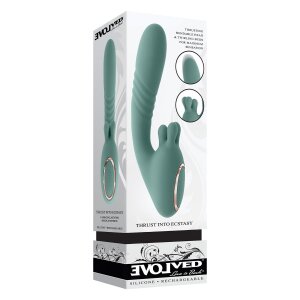 Evolved Thrust Into Ecstasy Vibrator Türkis 21 cm ⌀...