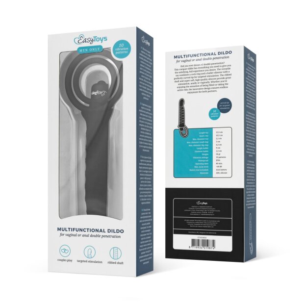 Easy Toys Men Only Multifunctional Dildo Black